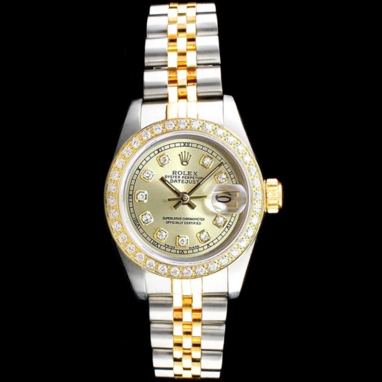 Rolex DateJust 18K/SS Diamond Ladies Watch (1 of 5)