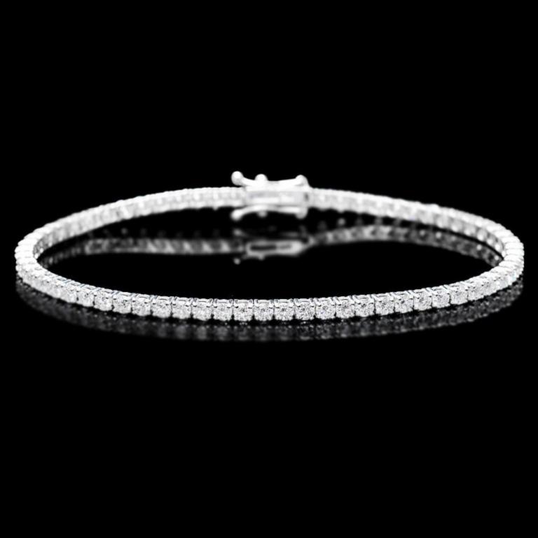 ^18k White Gold 5.00ct Diamond Bracelet (1 of 3)