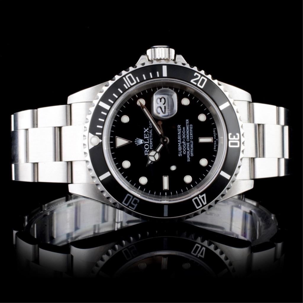 Rolex Submariner Stainless Steel Wristwatch (1 of 5)