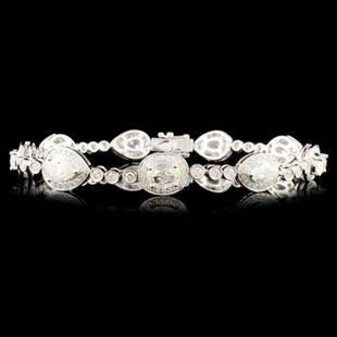 18K Gold 6.44ctw Diamond Bracelet: Estimated Retail Replacement Value: $33,103.00Ref: WAG20916Item no.: FA2057332028-MB2771ASpecification:Gold Content: Solid 18K White GoldWeight of Item: 16.90 gramsSize: 7 inchesCountry Made: