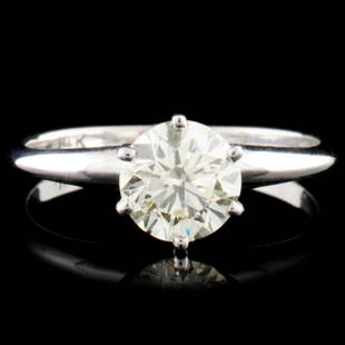 14K Gold 1.01ctw Solitaire Diamond Ring: Estimated Retail Replacement Value: $17,500.00Ref: WAG10000Item no.: FA2056058023 - SO1558 Specification:Gold Content: 14K White GoldWeight of Item: 2.00 gramsCountry Made: USARing Size: 7Main