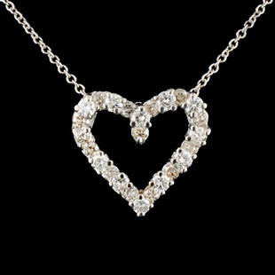 14K Gold 0.76ctw Diamond Pendant: Estimated Retail Replacement Value: $3,255.00Ref: IRA1860***Item no.: EJAL014Specification:Gold Content: Solid 14K White GoldWeight of Item: 1.50 gramsCountry Made: U.S.AMain Gemstone: Natural