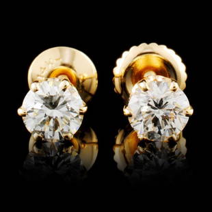 14K Gold 0.78ctw Diamond Earrings: Estimated Retail Replacement Value: $6,020.00Ref: ARA3440Item no.: DAG-7/061-2519Specification:Gold Content: Solid 14K Yellow GoldWeight of Item: 1.20 gramsCountry Made: U.S.AMain Gemstone: Natural