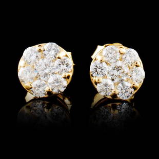 14K Gold 0.38ctw Diamond Earrings: Estimated Retail Replacement Value: $1,995.00Ref: ARA1140Item no.: DAG-8/007-2547Specification:Gold Content: Solid 14K Yellow GoldWeight of Item: 1.40 gramsCountry Made: U.S.AMain Gemstone: Natural