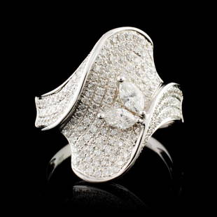 18K Gold 1.92ctw Diamond Ring: Estimated Retail Replacement Value: $7,700.00Ref: ARA4400Item no.: DAG-8/036-2583Specification:Gold Content: Solid 18K White GoldWeight of Item: 6.40 gramsSize: 7.25Country Made: U.S.AMain Gemstone: