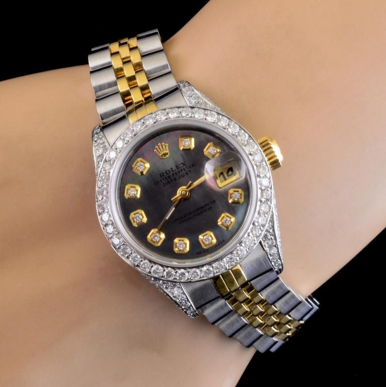 Rolex Datejust 2.15ctw Full Bust Diamond Watch