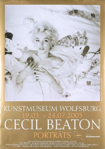 Marilyn Monroe / Cecil Beaton German Art Photo Poster: Beautiful and Rare Poster Marilyn Monroe Cecil Beaton poster Image Size: 21.25" x 21" Paper Size: 33" x 23.25"