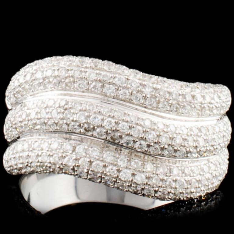 18K Gold 0.94ctw Diamond Ring: Estimated Retail Replacement Value: $7,098.00 Ref: WAG4056 Item no.: FA2056342PH09-R5170A Specification: Gold Content: 18K White Gold Weight of Item: 6.70 grams Size: 7.25 Country Made: U.S.A Main Gem