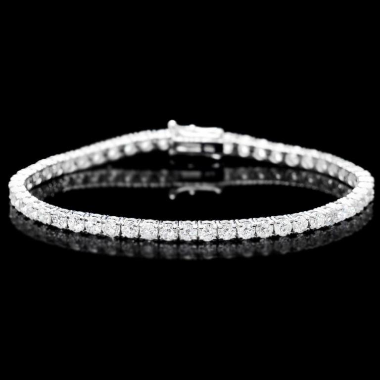 18k White Gold 7.50ct Diamond Bracelet (1 of 3)