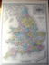 1860 Large Dufour Hand Colored Map of England