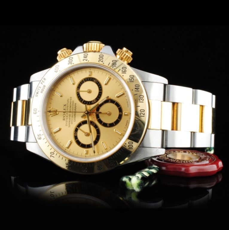 Rolex 18K Daytona Zenith & Wristwatch 40MM SS (1 of 7)