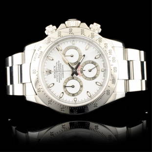 Stainless Steel Rolex Daytona 116520 40MM Watch: Ref: WAG58000Specification:Model: Cosmograph Daytona Ref. No.: 116520Movement: Perpetual, Self-winding, Mechanical ChronometerCase Size: 40mm Case Material: Stainless Steel Bracelet Materials: Stainle