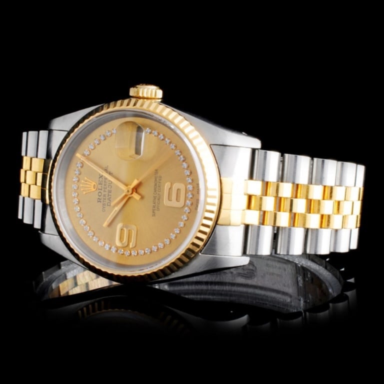 Rolex 36mm Diamond DateJust Watch (1 of 5)