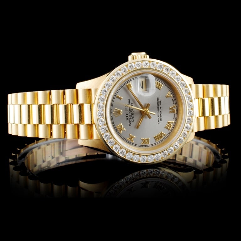 Diamond Ladies Rolex Presidential Watch (1 of 12)