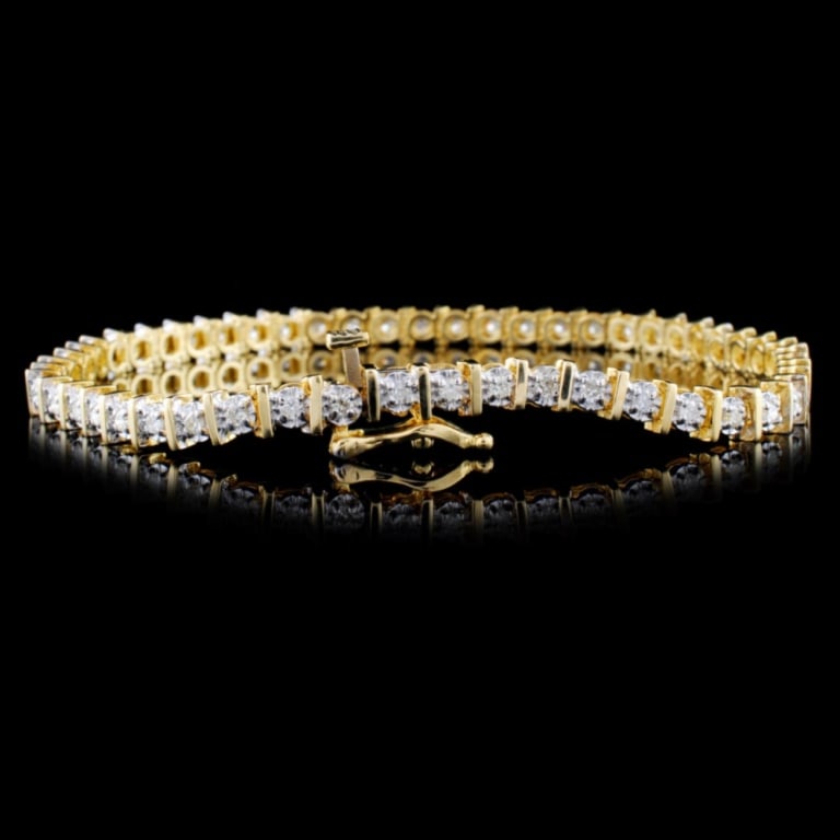 1ctw Diamond Bracelet in 14K Yellow Gold (1 of 3)
