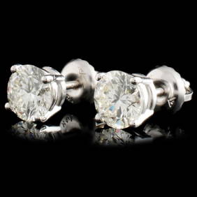 1.42ctw Diamond Earrings in 14K Gold (1 of 3)