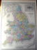1860 Large Dufour Hand Colored Map of England
