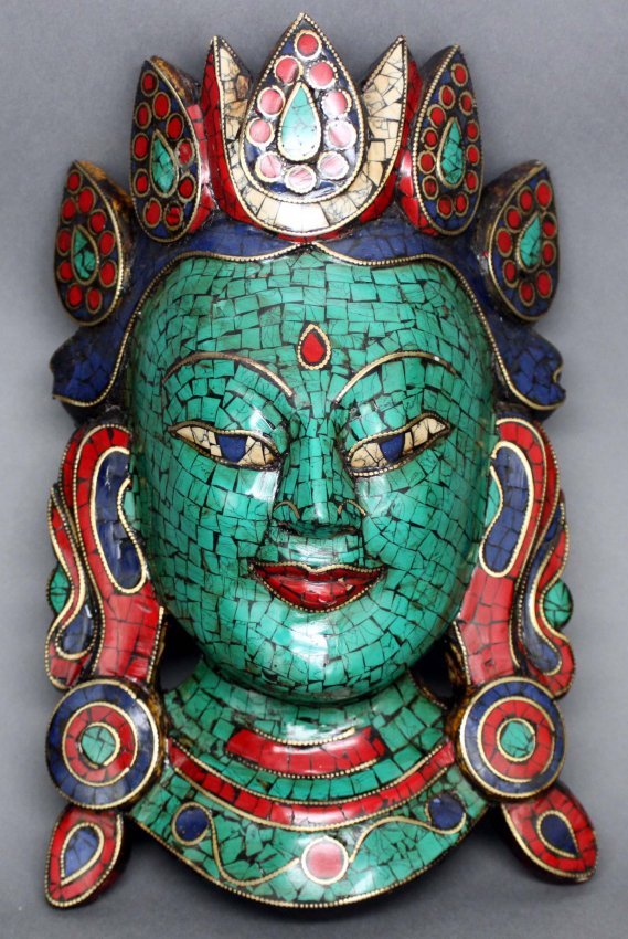 Ups Freight Estimate >> Nepalese Wood Mask Inlaid Mosaic Turquoise Coral & Lapi ... Ups Freight Estimate >> Nepalese Wood Mask Inlaid Mosaic Turquoise Coral & Lapi ...