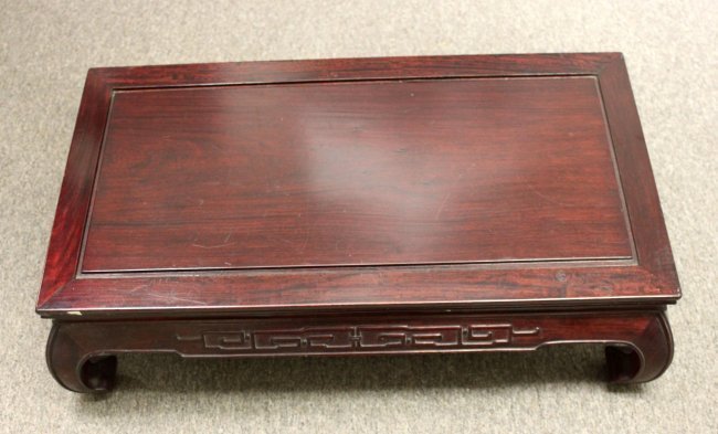 Antique Chinese Ching Wood bed stool: Dimensions: 9" x 30", DL105