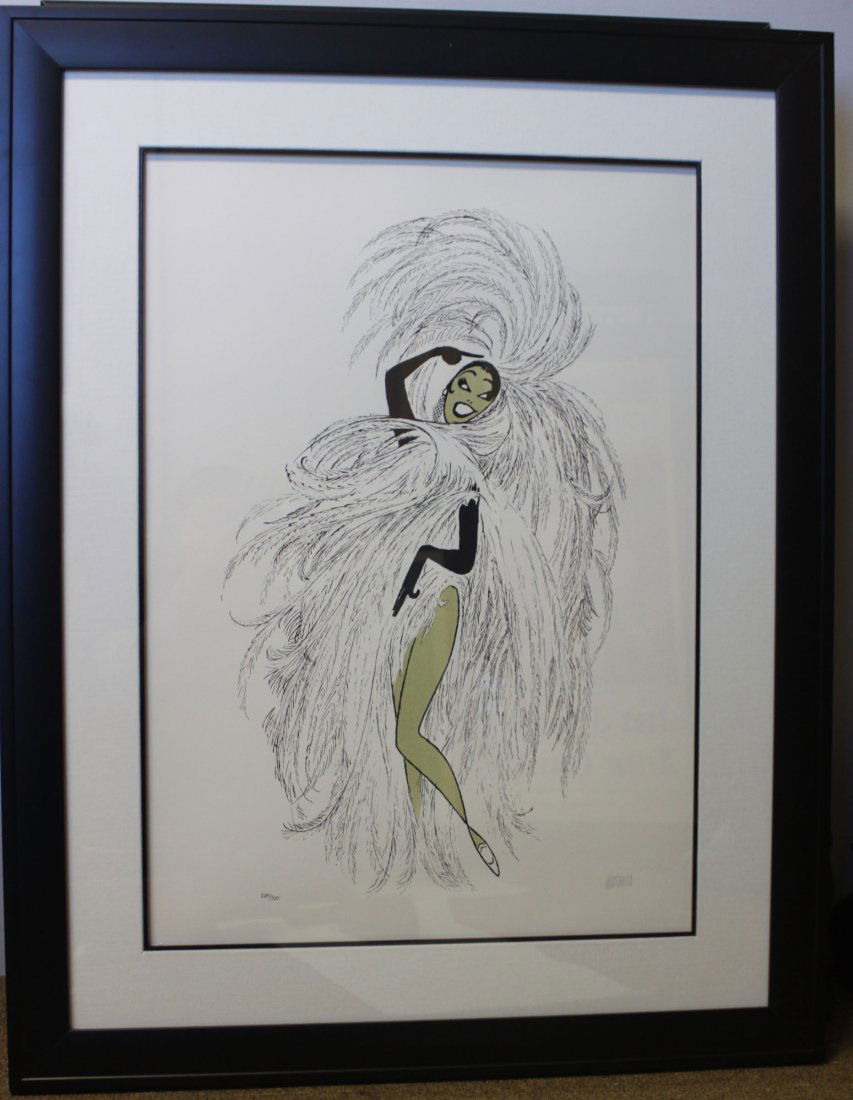 Chez Josephine Lithograph Signed By Al Hirschfeld: With gallery COA, #384/400, 34" by 27" NU117
