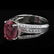 18k W Gold 4.60CTW Tourmaline 1.41CTW Diamond Ring - 2