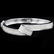 18k White Gold 5.92CTW Diamond Bangle Bracelet