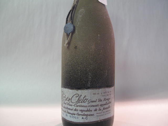 Mosen Cleto, Domaine Carralangares: This wine bottle will be sold in auction with S.A.Q.approbation. Note: All wine bottles value were upraised $100-$200, even if they are worth more or less. We all start them at $10, because these bott
