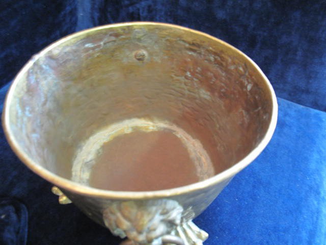 PAUL BEAU SIGNED BRASS POT - 3