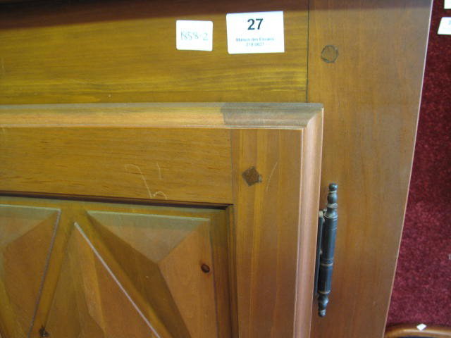ANTIQUE STYLE PINE ARMOIRE - 3