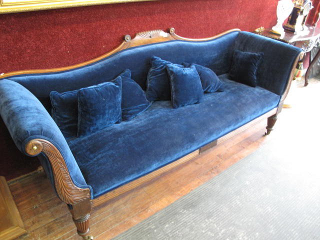VICTORIAN CHAISE LONGUE , 86 inches long.