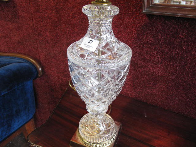 CRISTAL style TABLE LAMP, NEW SHADE - 2
