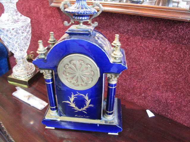 FRENCH ANTIQUE PORCELAIN CLOCK CIRCA 1890 - 2