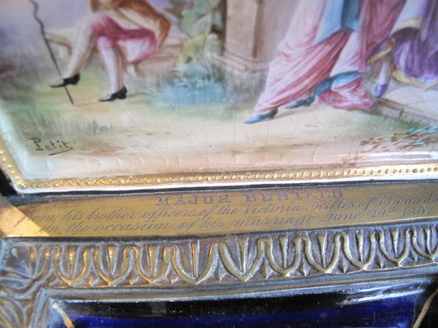 FRENCH ANTIQUE PORCELAIN CLOCK CIRCA 1890 - 4