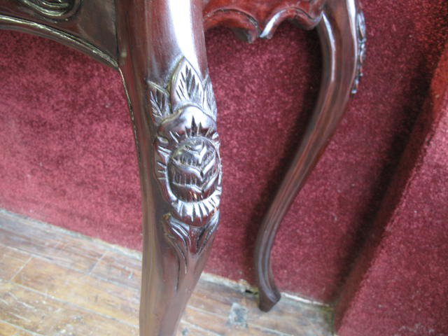 FRENCH style SOLID MAHOGANY CONSOLE - 2