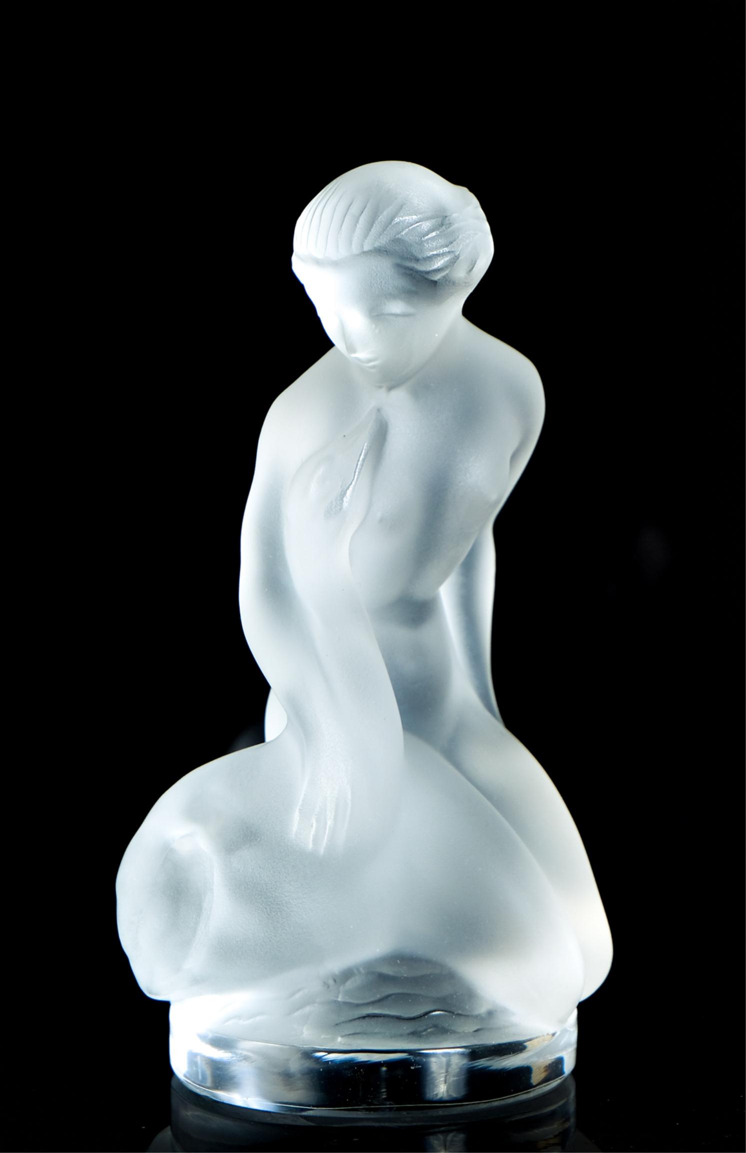 Lalique Crystal Figural Sculpture Leda & Swan (1 of 4)