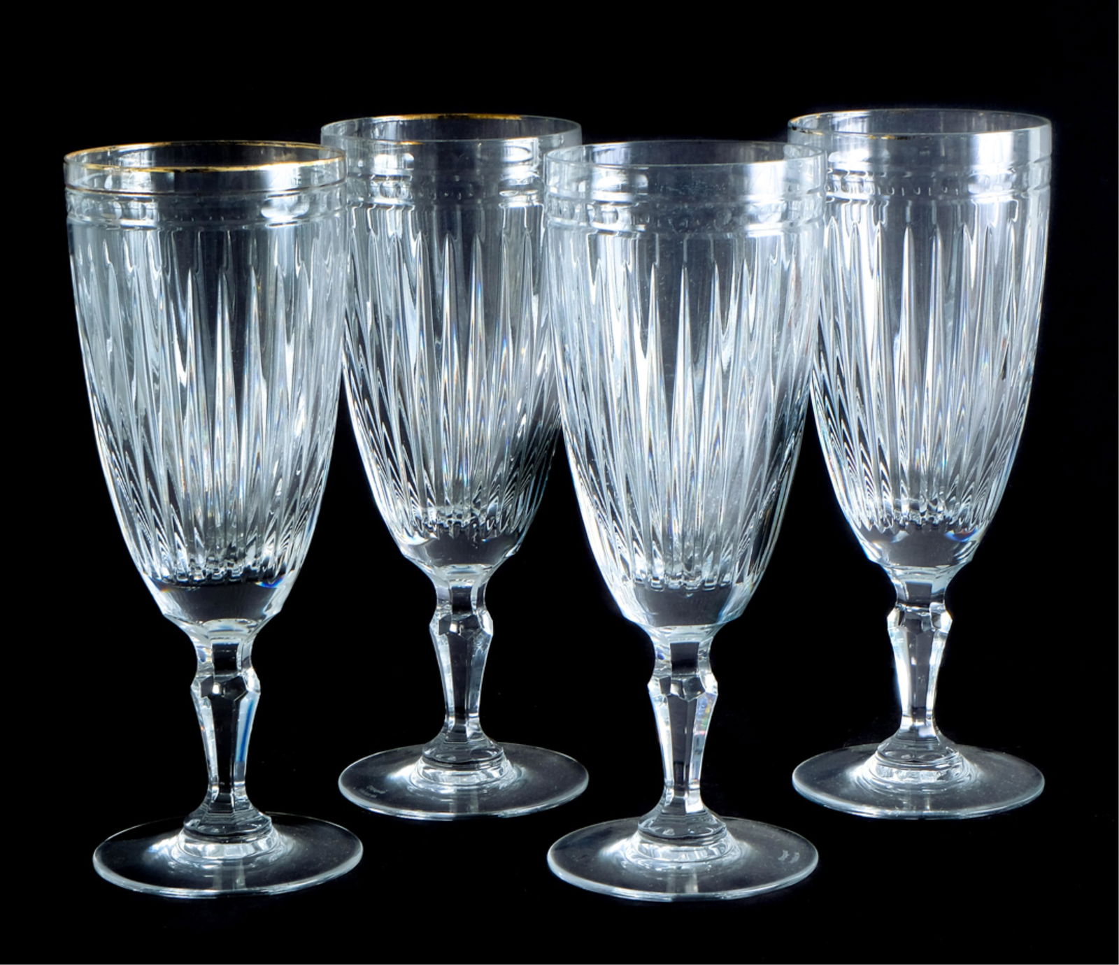 Set, 4 Waterford Crystal Iced Tea Stems Hanover (1 of 6)