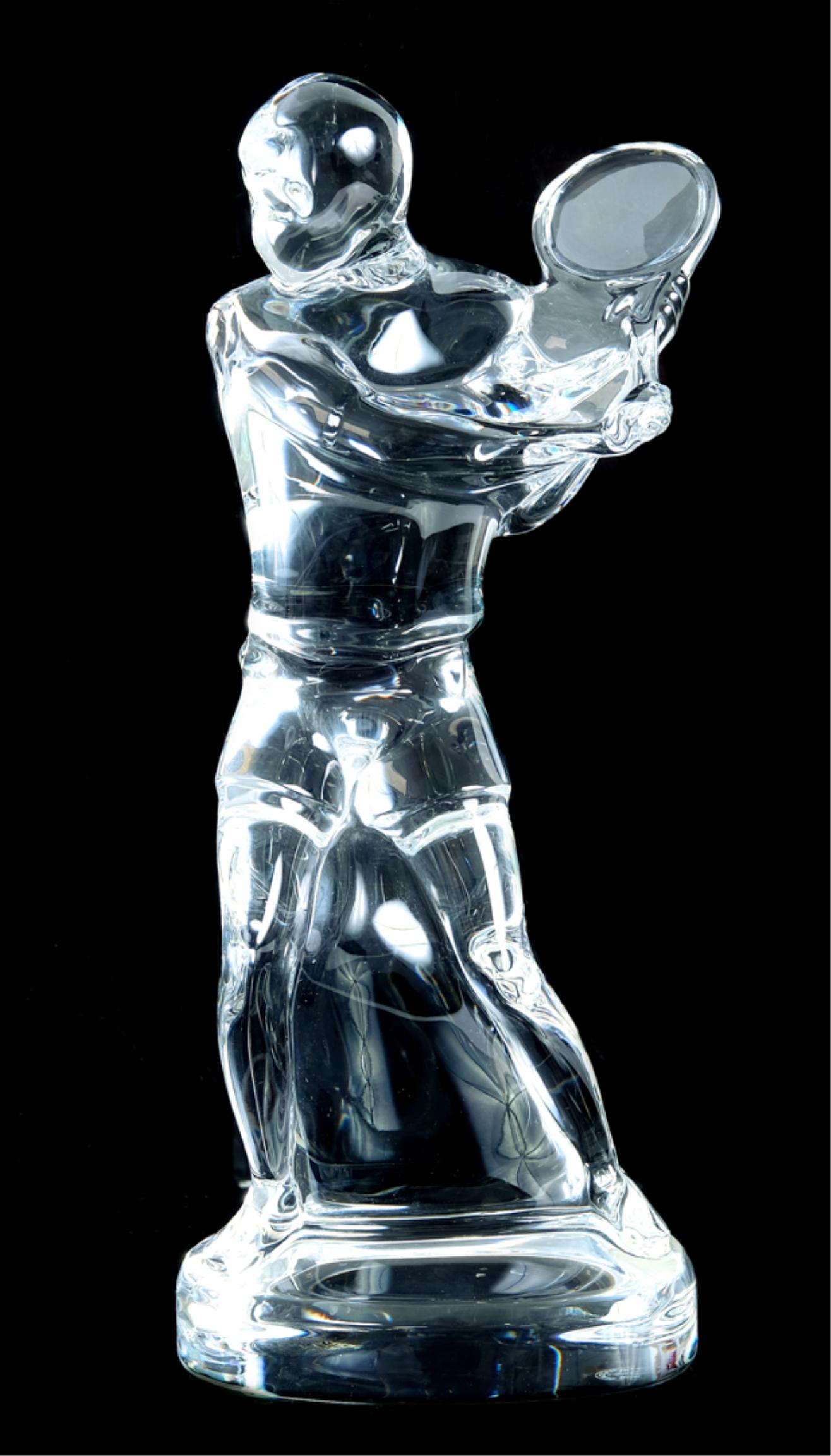 Baccarat Crystal Figurine Male Tennis Player (1 of 7)