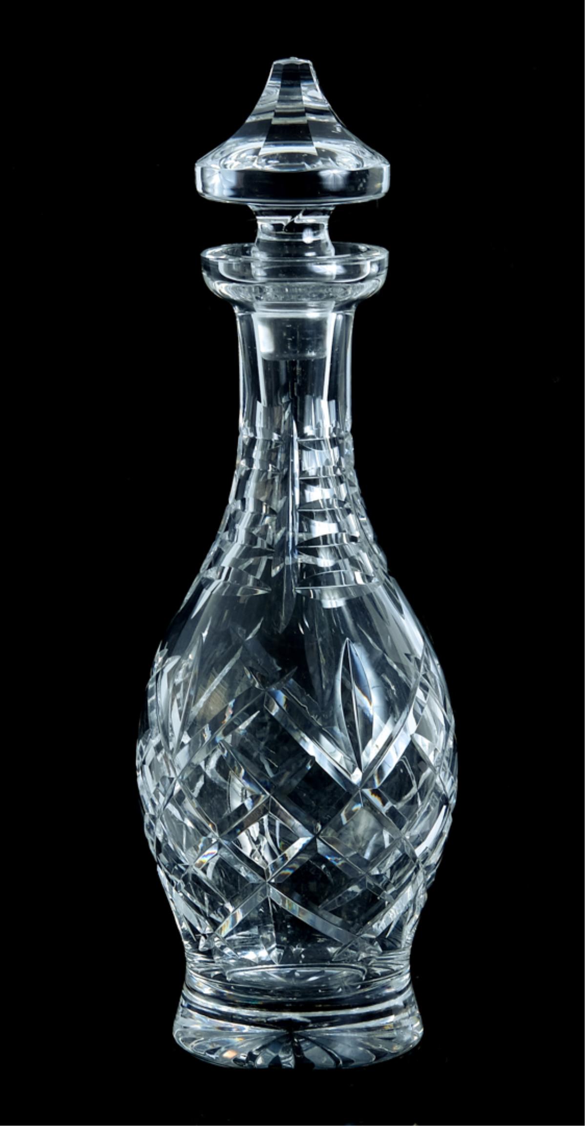 Cut Crystal Decanter with Stopper (1 of 5)
