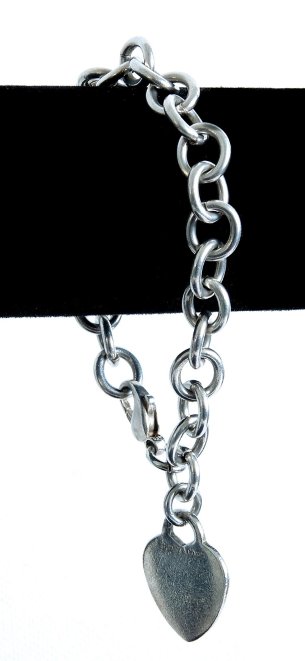 Tiffany & Co. Sterling Silver Heart Tag Bracelet (1 of 3)