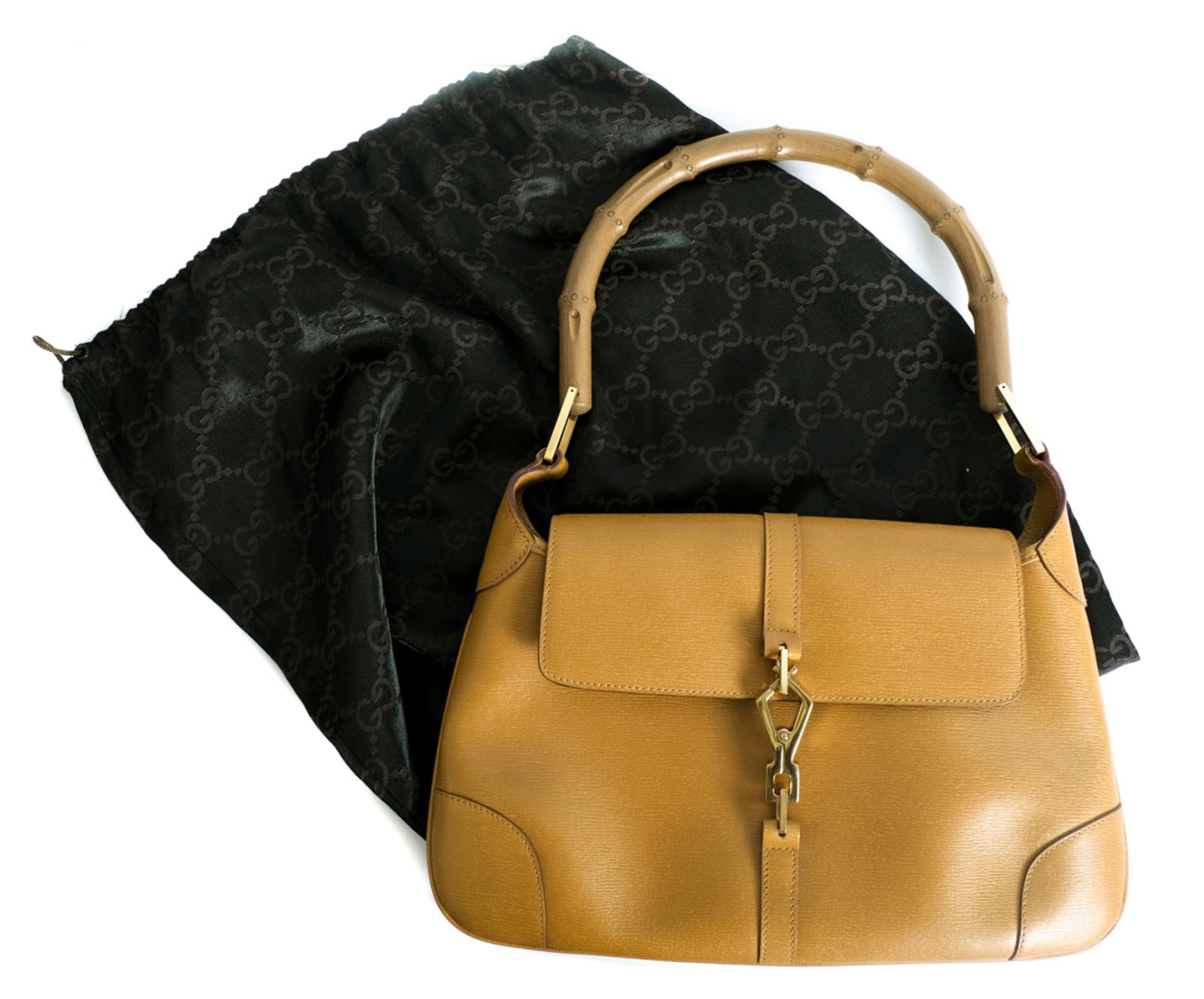 Gucci Bamboo Jackie Brown Leather Handbag (1 of 11)