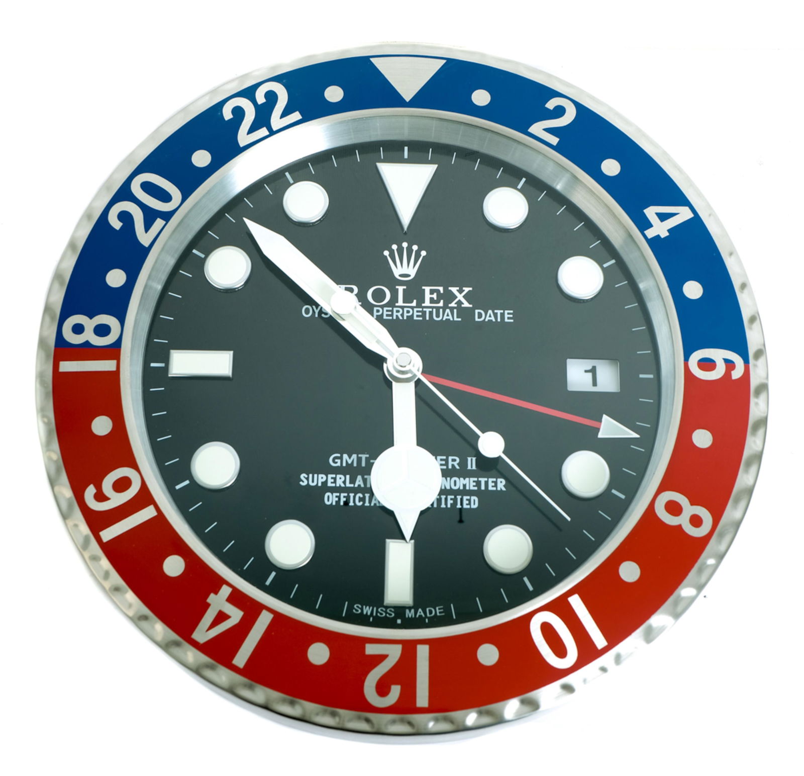 Rolex Style Advertising GMT Master II Wall Clock (1 of 6)
