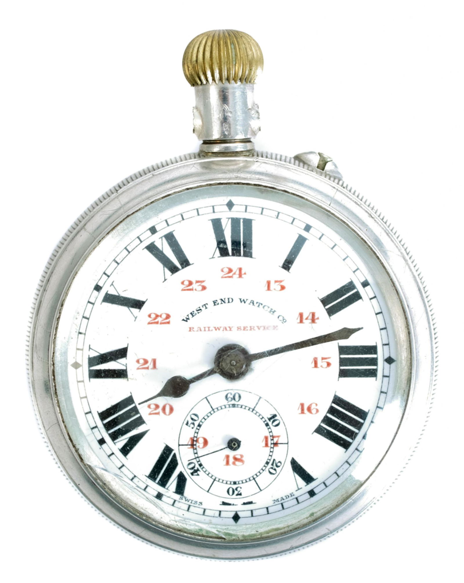 West End Watch Co Railway Double Sided Watch (1 of 3)