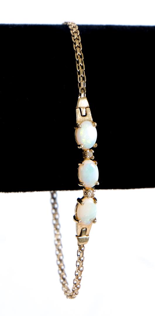 14k Yellow Gold & Opal Bracelet (1 of 5)