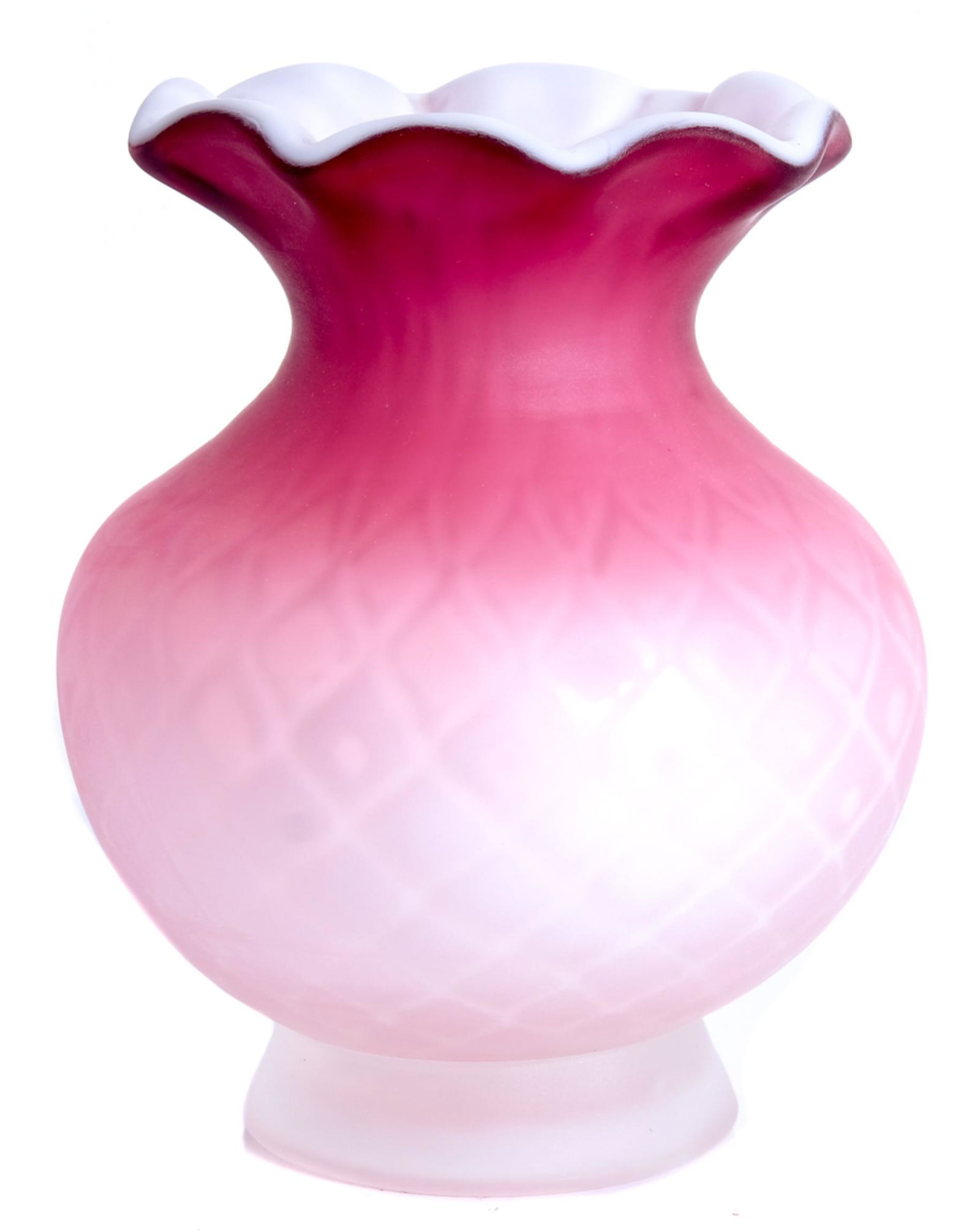 Mt. Washington Diamond Quilt Air Trap Vase (1 of 4)