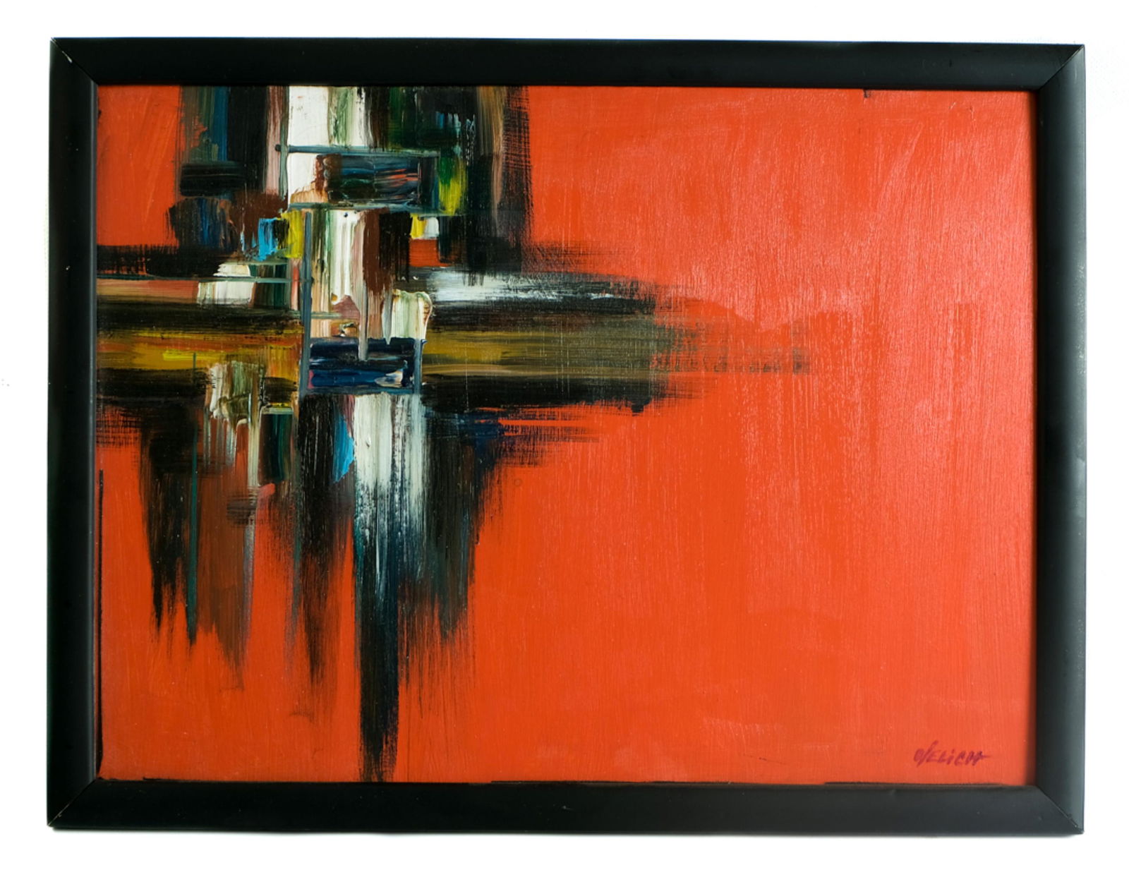 MCM Abstract on Masonite George Velich Chicago (1 of 6)