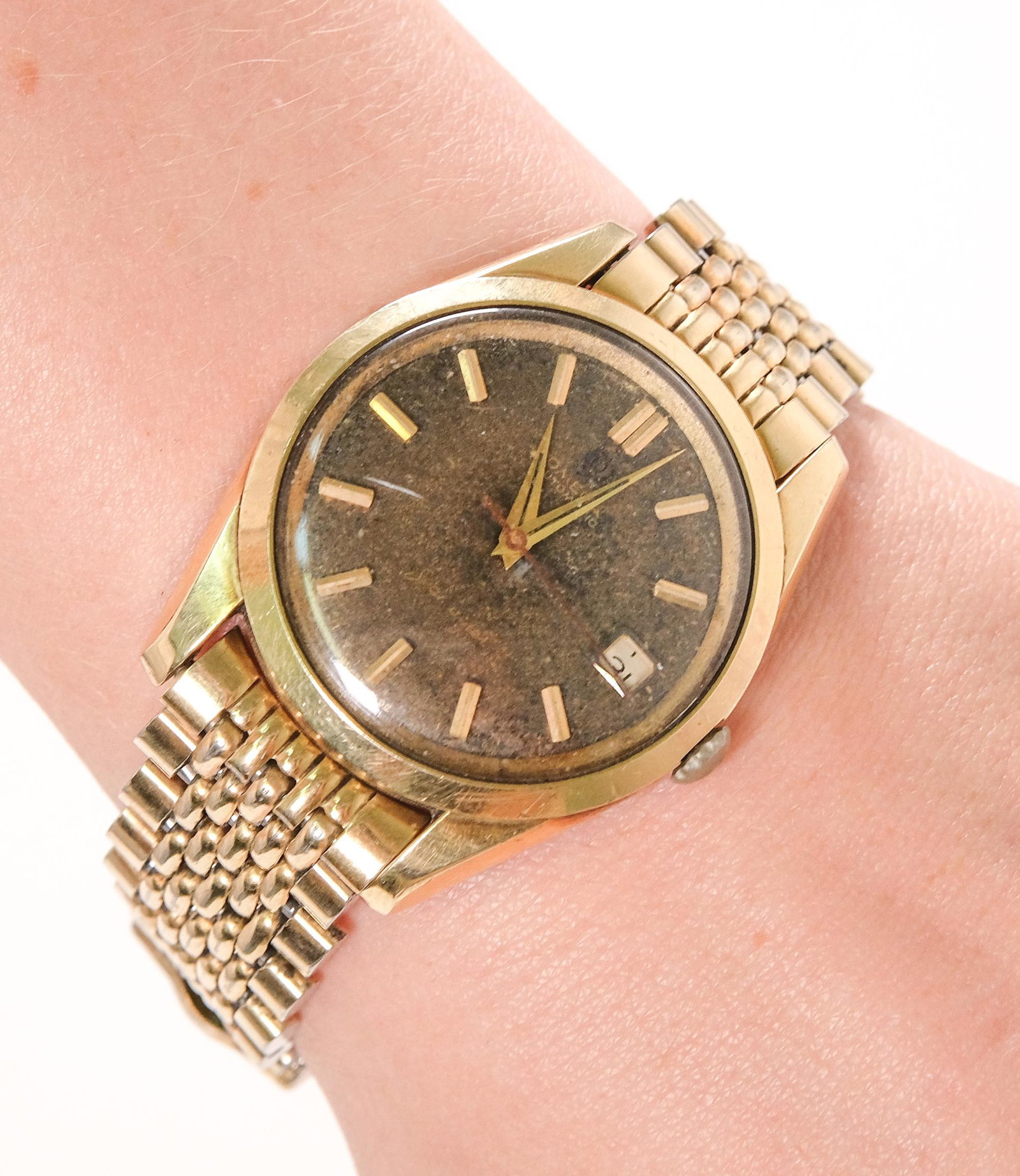 Omega 18k YG Seamaster 35mm Tropical Watch (1 of 7)