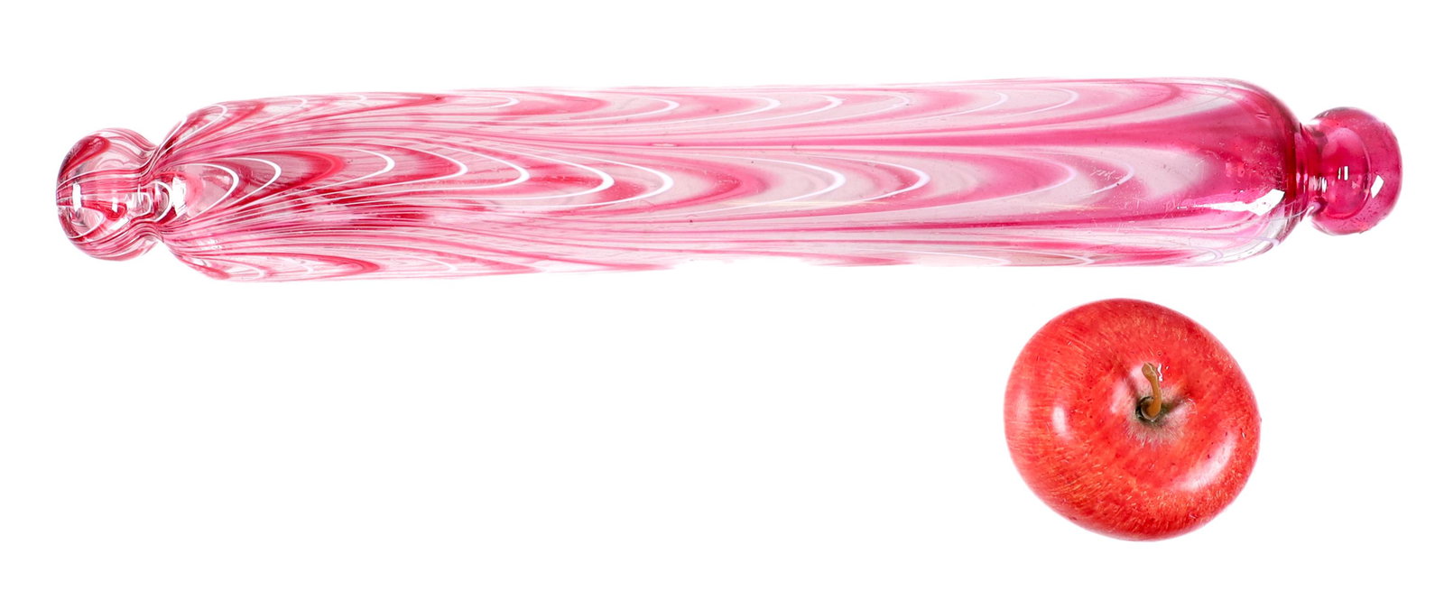 19th C Nailsea Hand Blown Glass Rolling Pin (1 of 9)