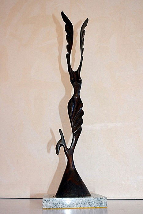 Alexander Archipenko Limited Edition Sculpture -Wi: Recast Alexander Archipenko signed and numbered bronze sculpture, "Winged Angel" Museum patina very well maintained - Mint Condition - Rare