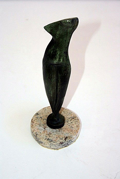 Alexander Archipenko Limited Edition Sculpture - F: Alexander Archipenko signed and numbered recast bronze sculpture, "Female Torso". Museum patina very well maintained - Mint Condition - Very Rare