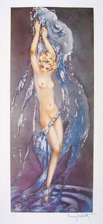 LOUIS ICART FOUNTAIN: Louis Icart Fountain Limited Ed. Giclee